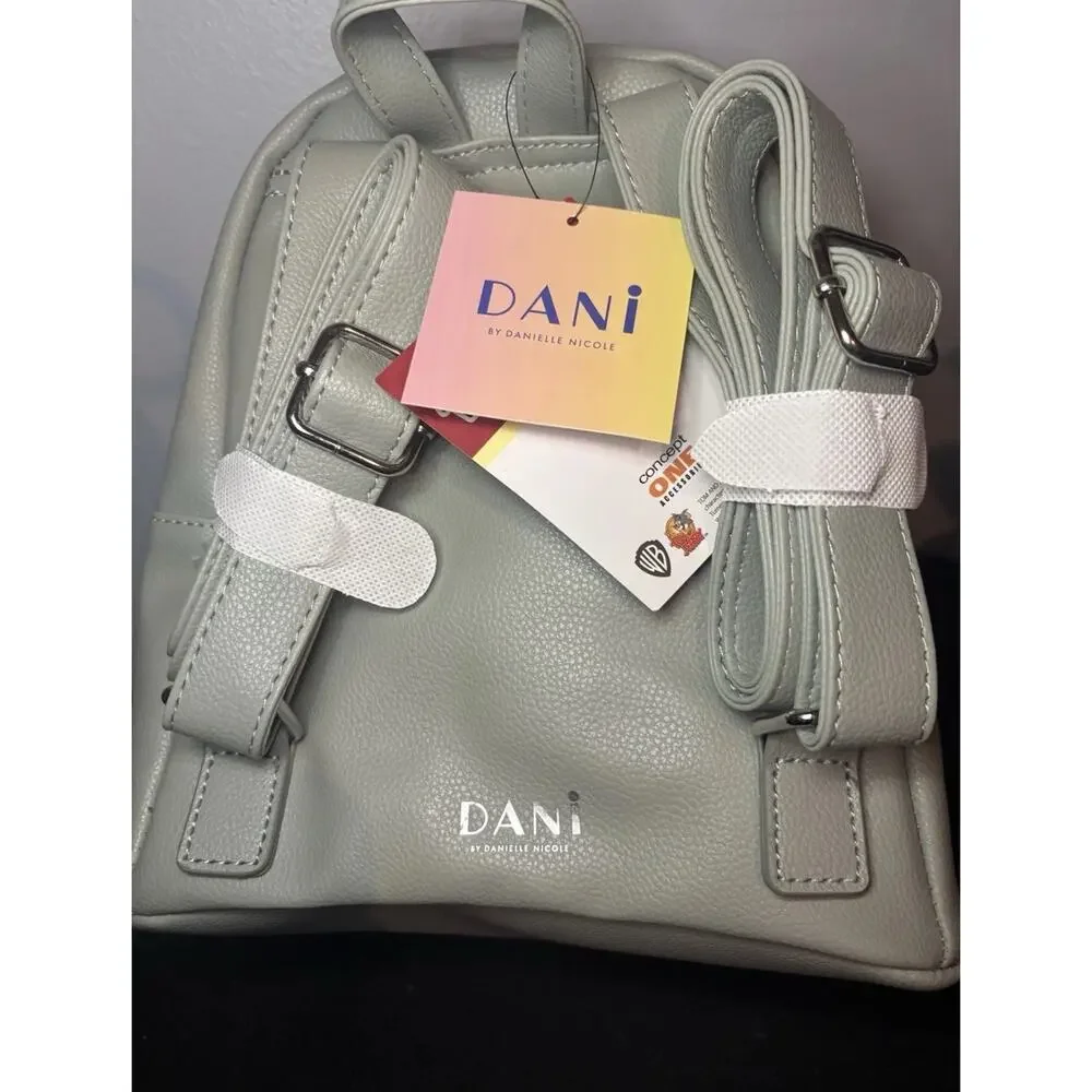 Tom and Jerry Grey Danielle Nicole Mini Backpack New with Tags - Picture 2 of 2